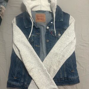 Levi's Denim Jacket with Gray Hood